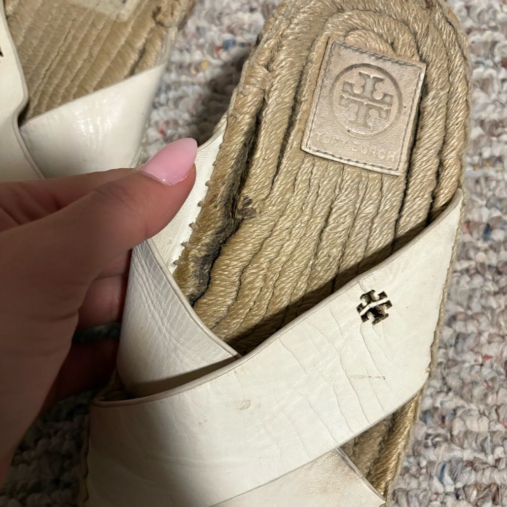 Tory Burch Bima Ivory Espadrille- Size 5.5 - Picture 5 of 7